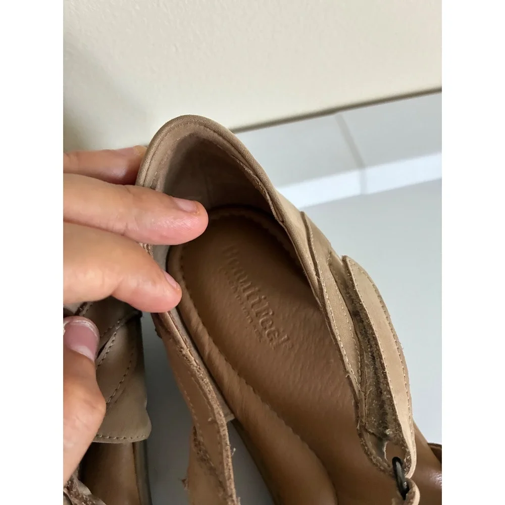 BeautiFeel Sandal Fisherman Beige Nude Leather Comfort EU 42 / US 10.5 - 11